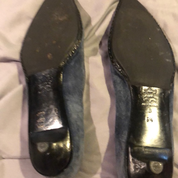 Sigerson Morrison blue suede shoes - Picture 6 of 7